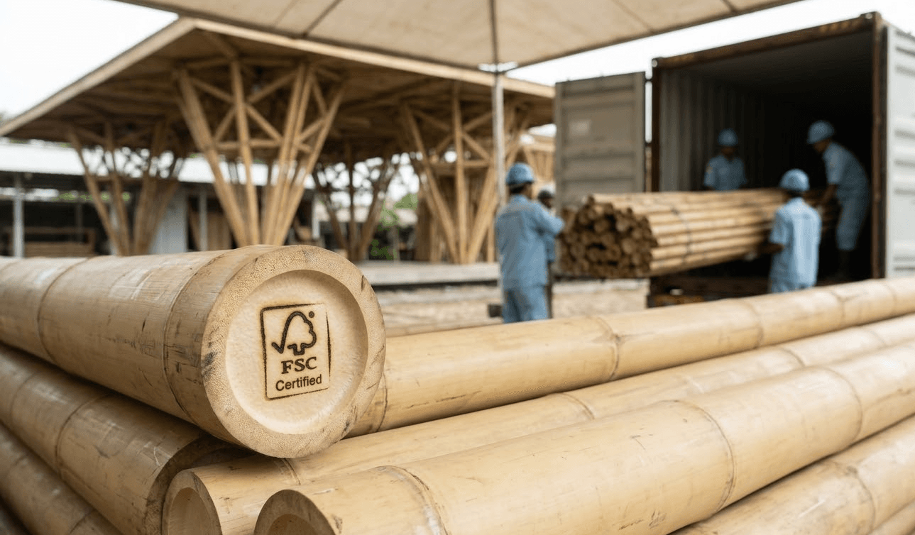 FSC-Certified Bamboo Architectural Export